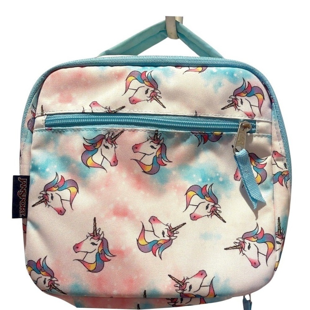 JanSport Lunch Break Bag Kids Pink Blue Unicorn Tie Dye Galaxy School Insulated